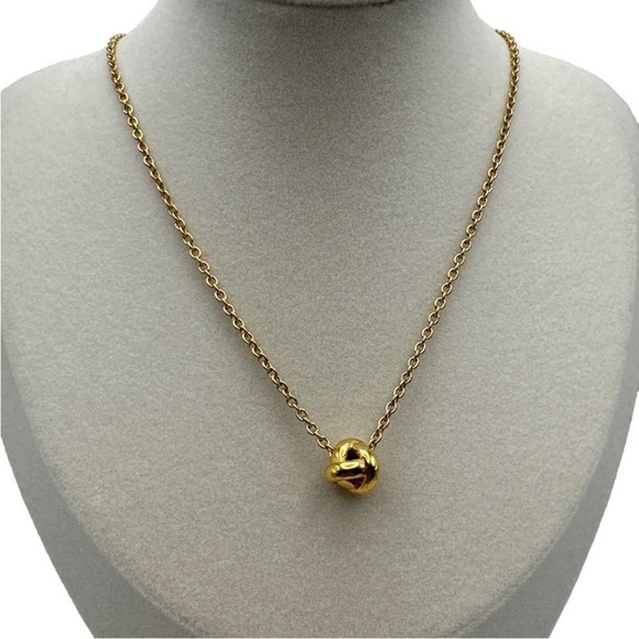 kate spade new york Dainty Sparklers Knot Pendant Necklace - Picture 1 of 5